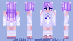 Rublix~ Cute Lavender Kawaii girl Minecraft Skin