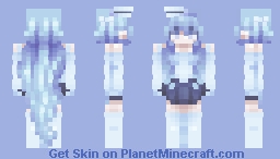 in waves ~ oc / shading test Minecraft Skin
