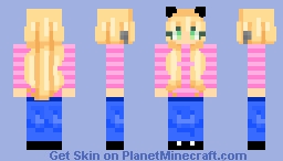 cute cat girl Minecraft Skin