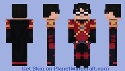 Red Robin (Tim Drake) | Bedrock Inspired | Commission from KiritoI | 1.8+ Minecraft Skin