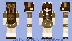 Brown Bear Girl Skin (Improved) Minecraft Skin