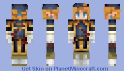 link royal guard armor botw (slim arms) Minecraft Skin