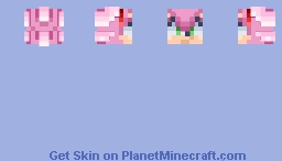 Amy Rose Head Minecraft Skin