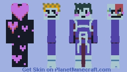 bakudekutodoroki my dream ship + me (im the hearts) Minecraft Skin