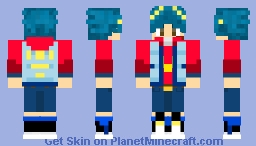 Valt Aoi (From Beyblade Burst Surge) V2. Minecraft Skin