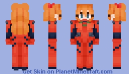 Asuka Langley Soryu - EVANGELION 👁️ Minecraft Skin