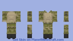 A-TACS Camo Template Minecraft Skin
