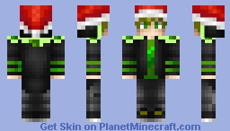 Green Gamer Boy - Christmas 2023 Minecraft Skin