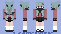~ the sweet fruit of anxiety - the vampire miku 🦇 ~ Minecraft Skin