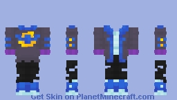 Batman Jacket Overlay Minecraft Skin