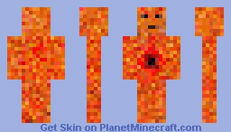 Fire Elemental Minecraft Skin
