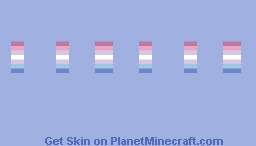 Bigender | PrideTemplate [JAVA SLIM] Minecraft Skin