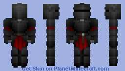 Massivelooks | FTU | Black Plate Armor Base Minecraft Skin