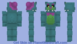 Blacklight Freddy - Five Nights At Freddy's Merch Minecraft Skin