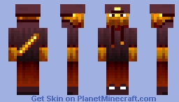 Blaze Hoodie Minecraft Skin