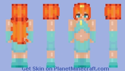 Winx Bloom Fairy ♥ 𝐁𝐚𝐧𝐚𝐧𝐚𝐬𝐨𝐦𝐞 Minecraft Skin