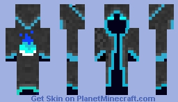 Blue Fire Entity Minecraft Skin