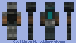 Pixel Warfare Blue Hunter Minecraft Skin