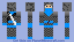 a blue ninja Minecraft Skin