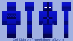 Blue Iron Man Minecraft Skin