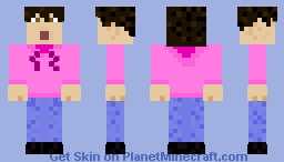 Pink Hoodie Boy Minecraft Skin
