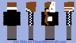 bunny mask girl Minecraft Skin