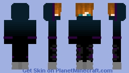 Purple / black ninja boy Minecraft Skin