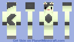 black and white cat (request) Minecraft Skin