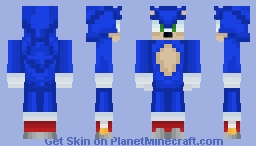 Sonic(sonic jam entry) Minecraft Skin
