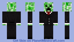 Suited Creeper Minecraft Skin