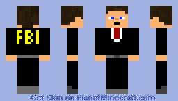 FBI Skin Made By CoNNoRxACR (FIXED) Minecraft Skin