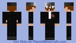 Ruffly moustache man in tuxedo Minecraft Skin