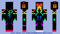 RainBow Creeper Minecraft Skin