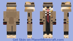 Cheems Detective Minecraft Skin