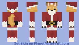 Christmas Shiba Inu Minecraft Skin