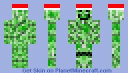 Christmas Creeper Minecraft Skin