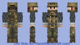 Private Military Contractor - Civilian Operator - Blue Flannel Shirt | V1 - Var.1 Minecraft Skin