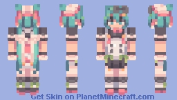 . clover bunny miku . remake Minecraft Skin