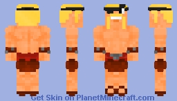 ClashOfClans Barbarian (Eyepatch) Minecraft Skin
