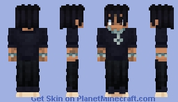 Grunge Y2K Boy with Dreads Minecraft Skin