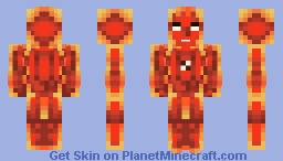Human Torch (Flame on) (Johnny Storm) Fantastic Four: First Steps (MCU) Minecraft Skin