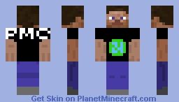 Steve as PMC staff Minecraft Skin