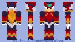 Zero (Mega Man Zero) Minecraft Skin