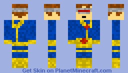 Cyclops from X-men (better in 3-D)(for contest) Minecraft Skin