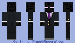 [Battle And beasts] enderman in a suit Minecraft Skin