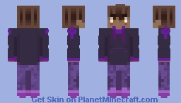 Purple Christian Dude Minecraft Skin