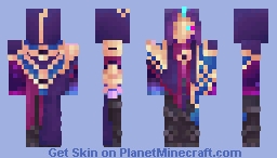 Dark Cosmic Jhin Minecraft Skin