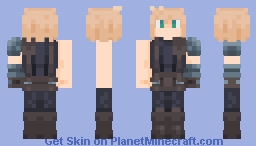 Cloud Strife Final Fantasy 7 Minecraft Skin