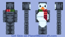 Dec 13 Penguin (hive style) Minecraft Skin