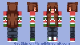 Dec 16 Christmas Sweater Female (hive style) Minecraft Skin